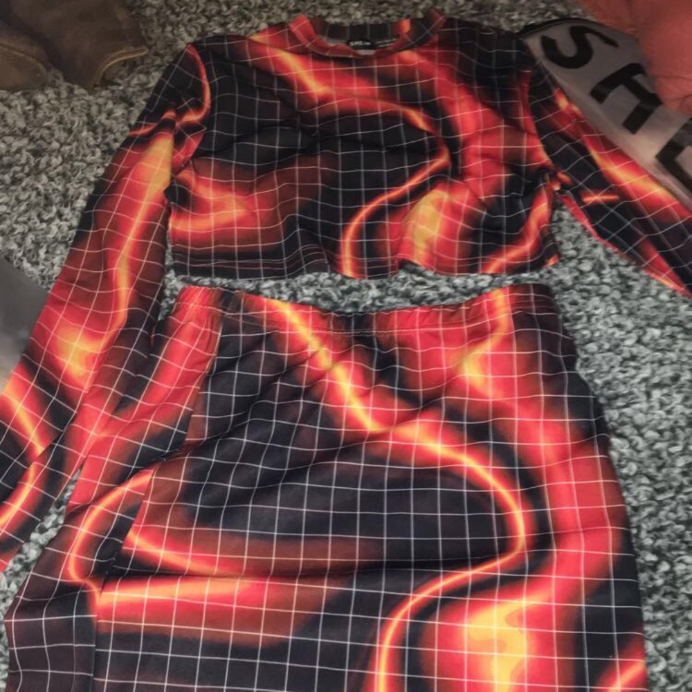 top with matching skirt